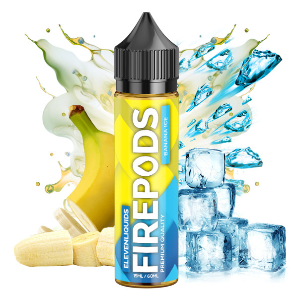 FIREPODS BANANA ICE FLAVOR SHOT BY ELEVEN 60ML